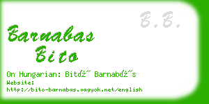 barnabas bito business card